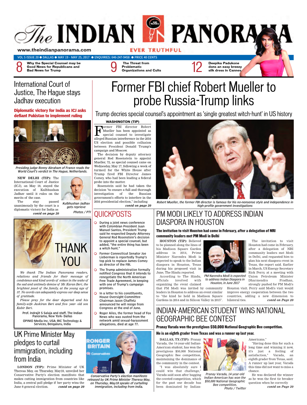 8 9 Former FBI Chief Robert Mueller to Probe Russia-Trump Links
