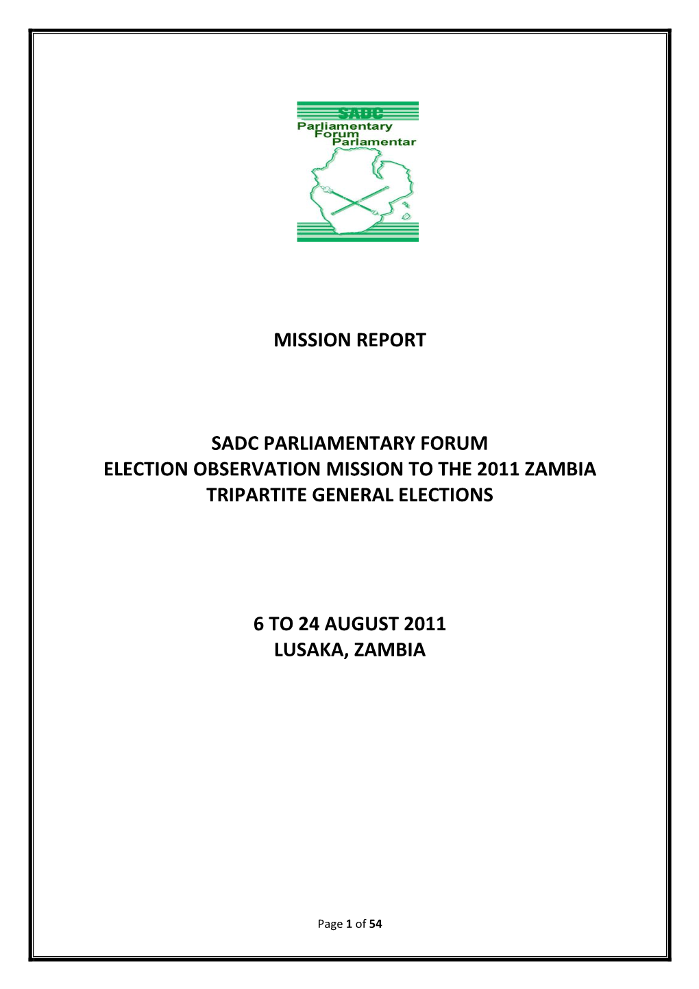 Zambia Tripartite General Elections