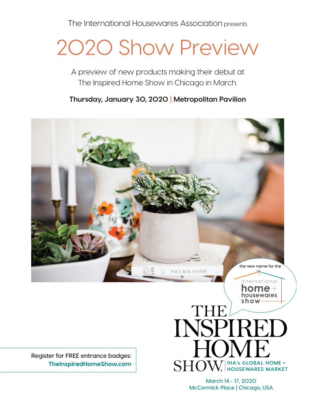 The Inspired Home Show 2020 Show Preview Product Catalog
