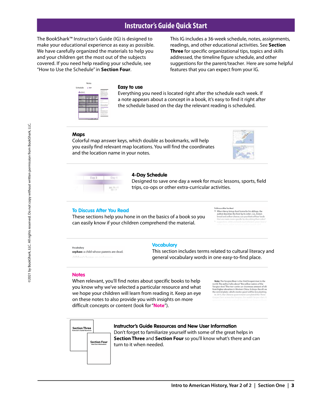 History E Instructor's Guide, 3-Week Sample