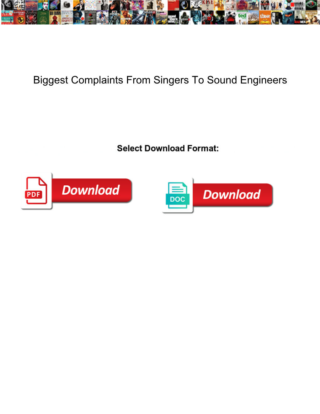 Biggest Complaints from Singers to Sound Engineers