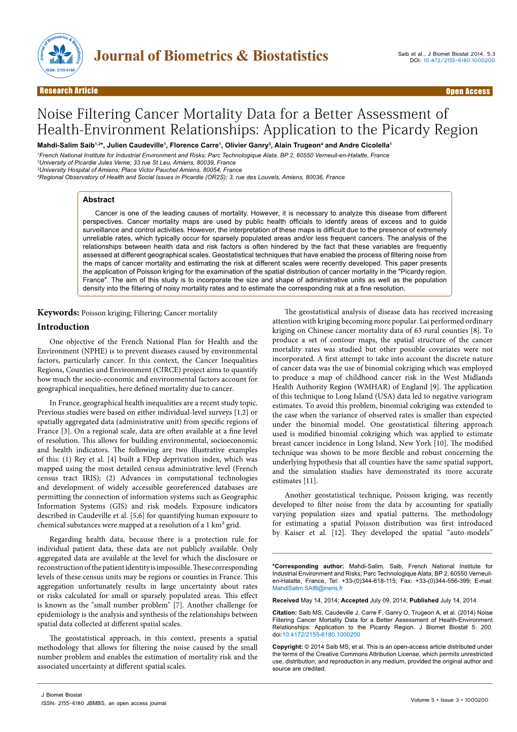 Noise Filtering Cancer Mortality Data for a Better Assessment of Health-Environment Relationships