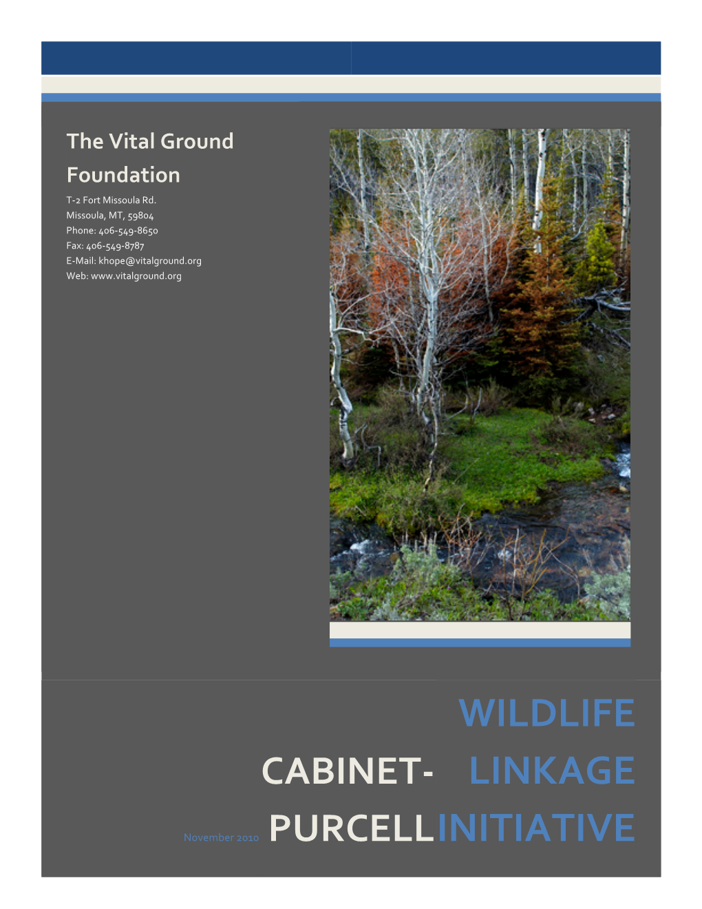 Cabinet-Purcell Wildlife Linkage Initiative