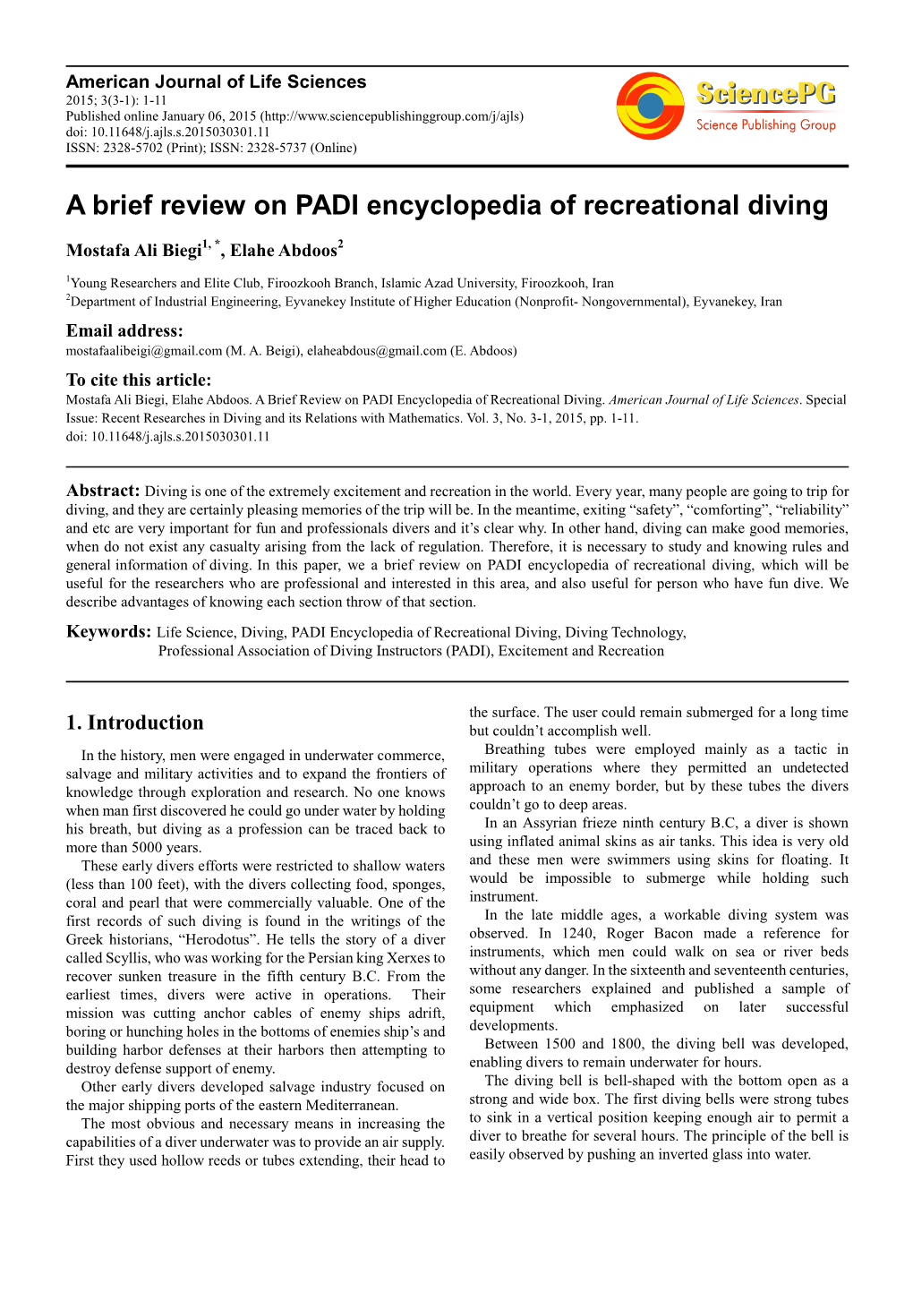 A Brief Review on PADI Encyclopedia of Recreational Diving