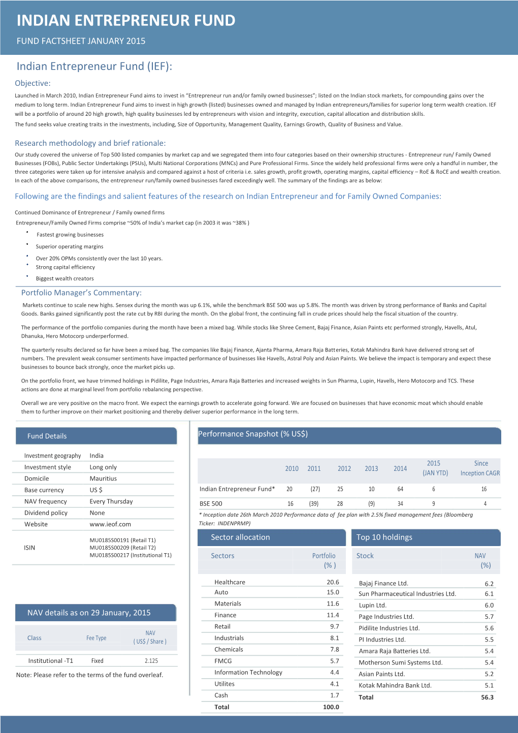 Indian Entrepreneur Fund