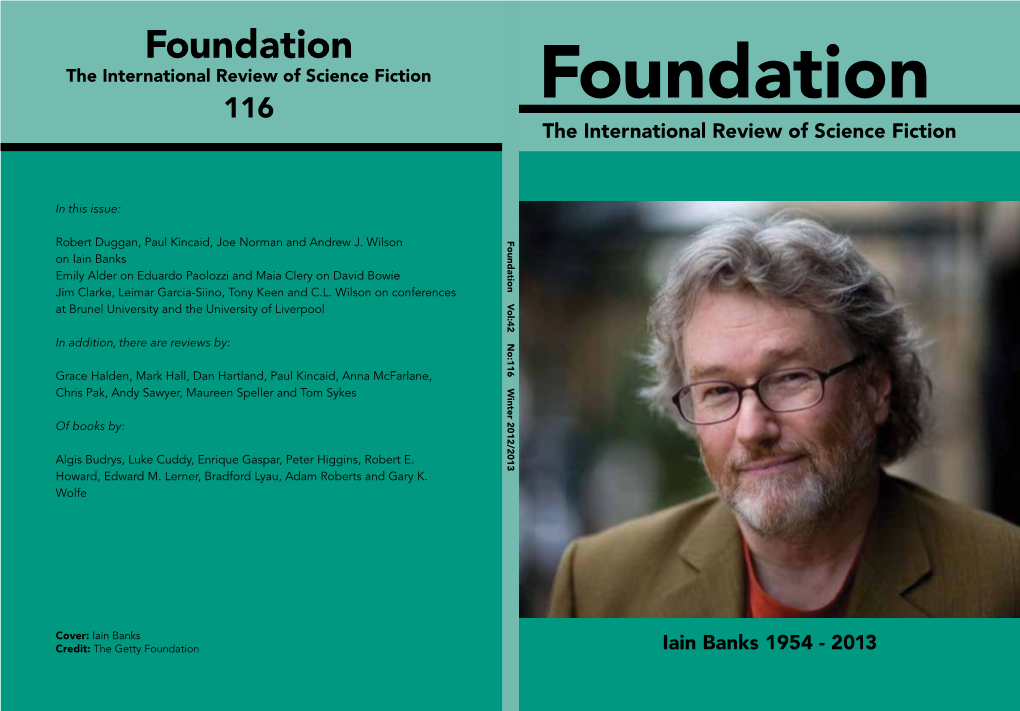 Foundation the International Review of Science Fiction 116 Foundation the International Review of Science Fiction