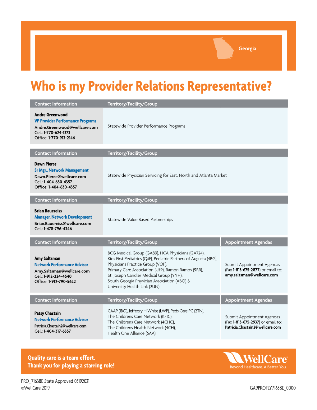 Who Is My Provider Relations Representative?