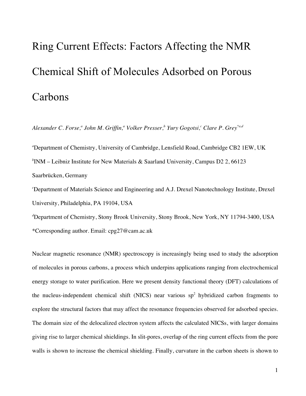 Ring Current Effects: Factors Affecting the NMR