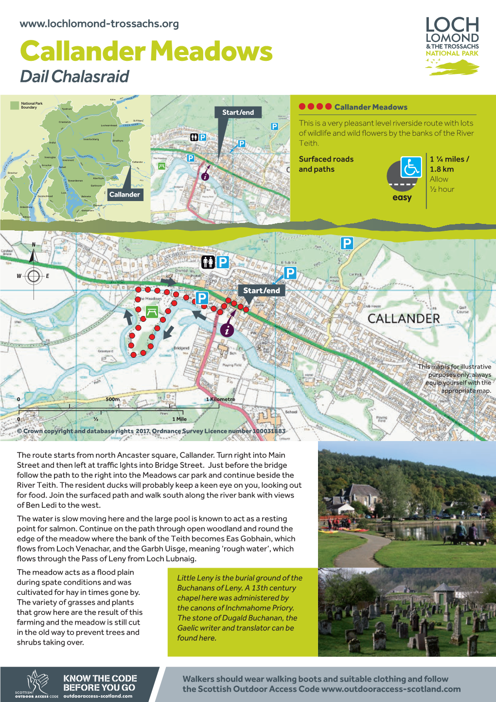 Callander Meadows Dail Chalasraid Red Well • Bracklinn Falls