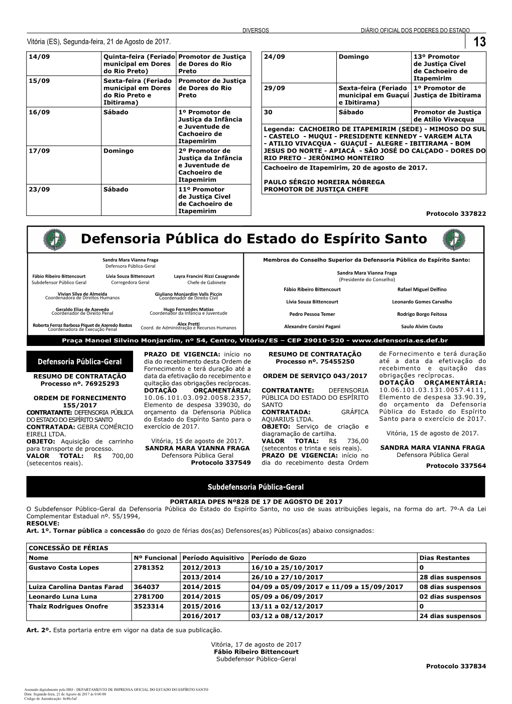 Defensoria Pública Do Estado Do Espírito Santo