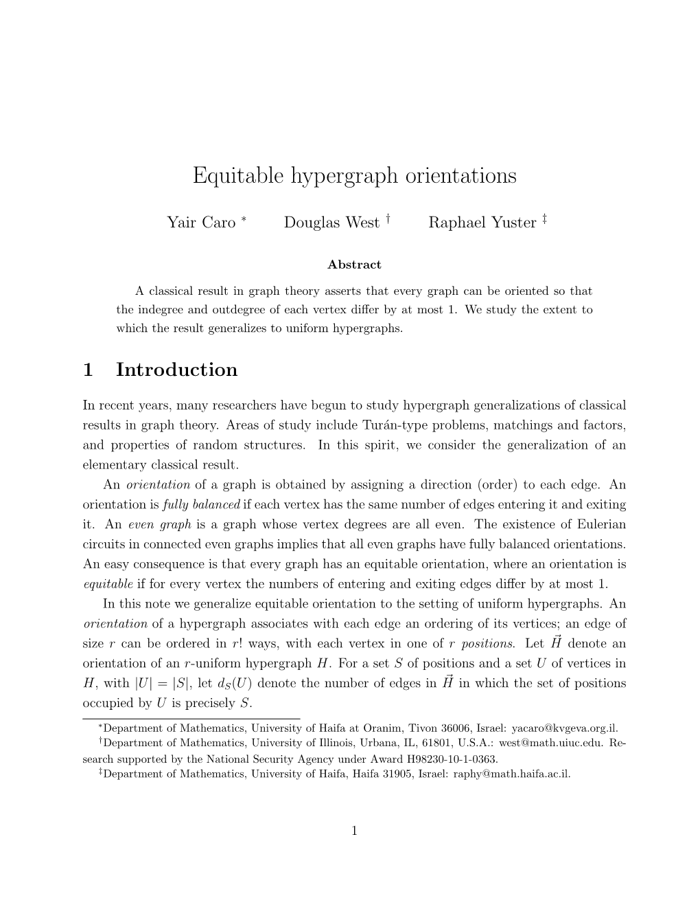 Equitable Hypergraph Orientations