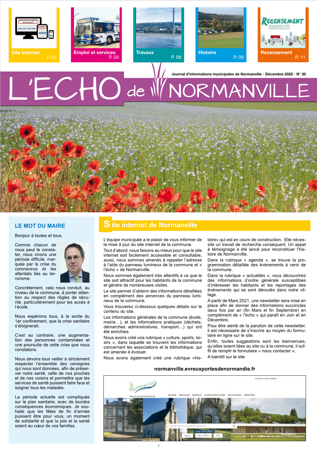 S Ite Internet De Normanville Bonjour À Toutes Et Tous, L’Équipe Municipale a Le Plaisir De Vous Informer De Toire» Qui Est En Cours De Construction