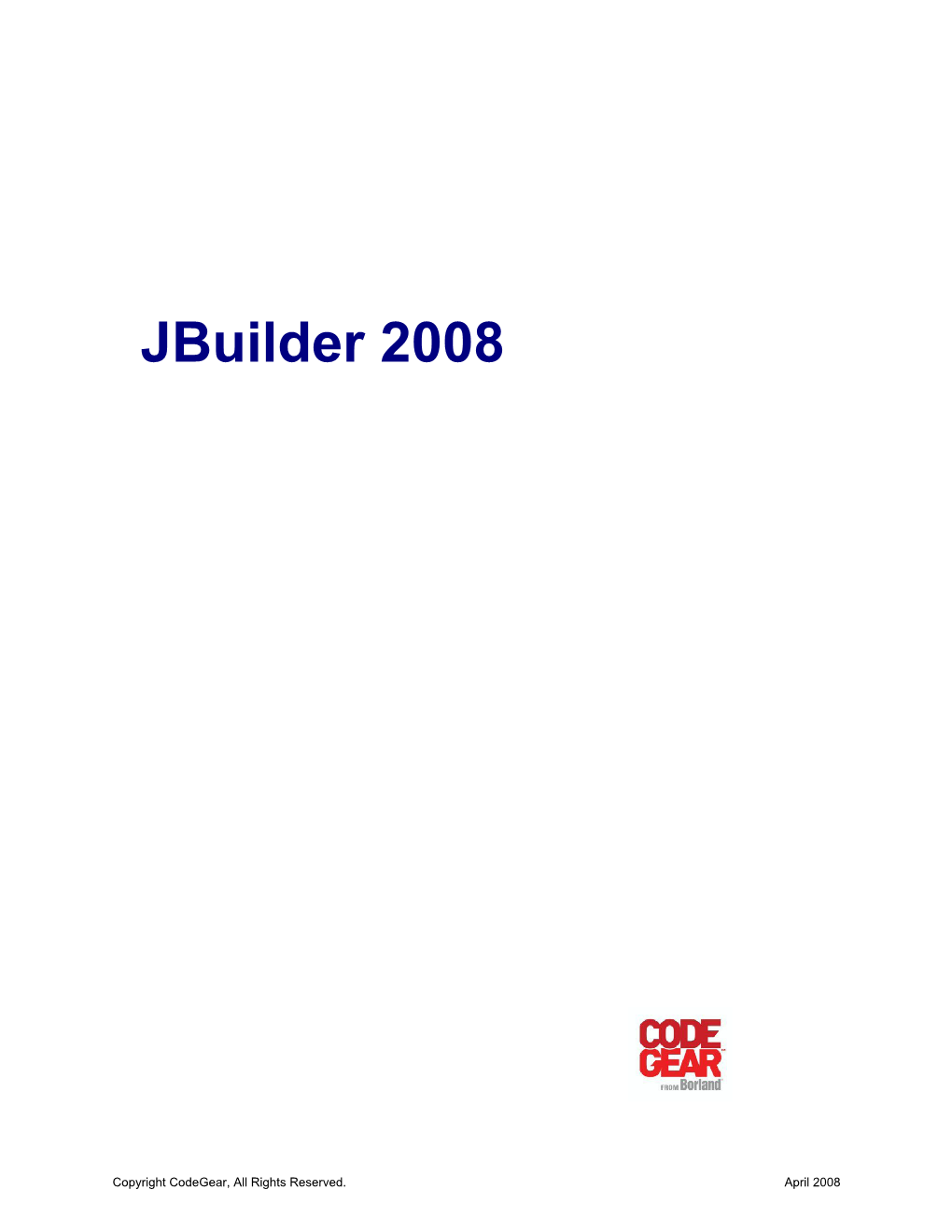 Jbuilder 2008