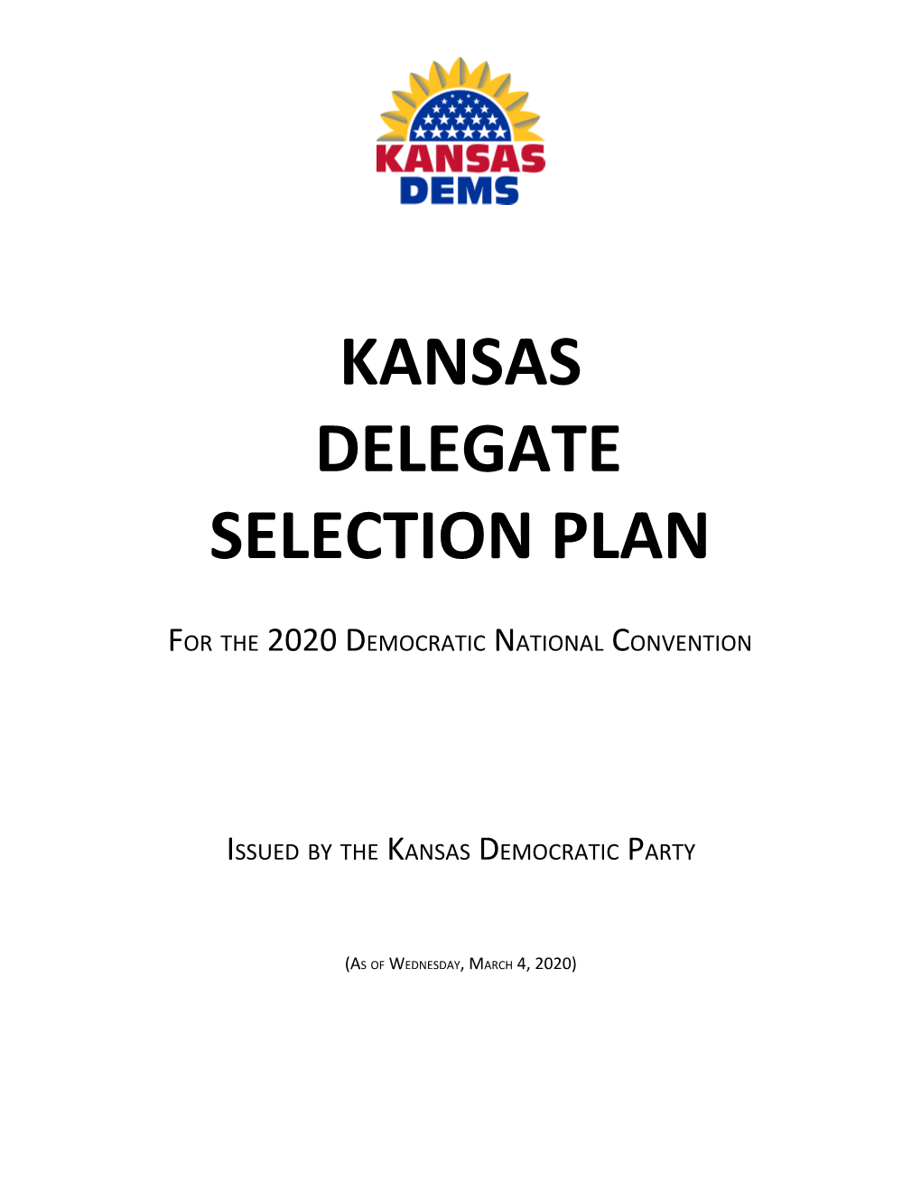 Delegate Selection Plan