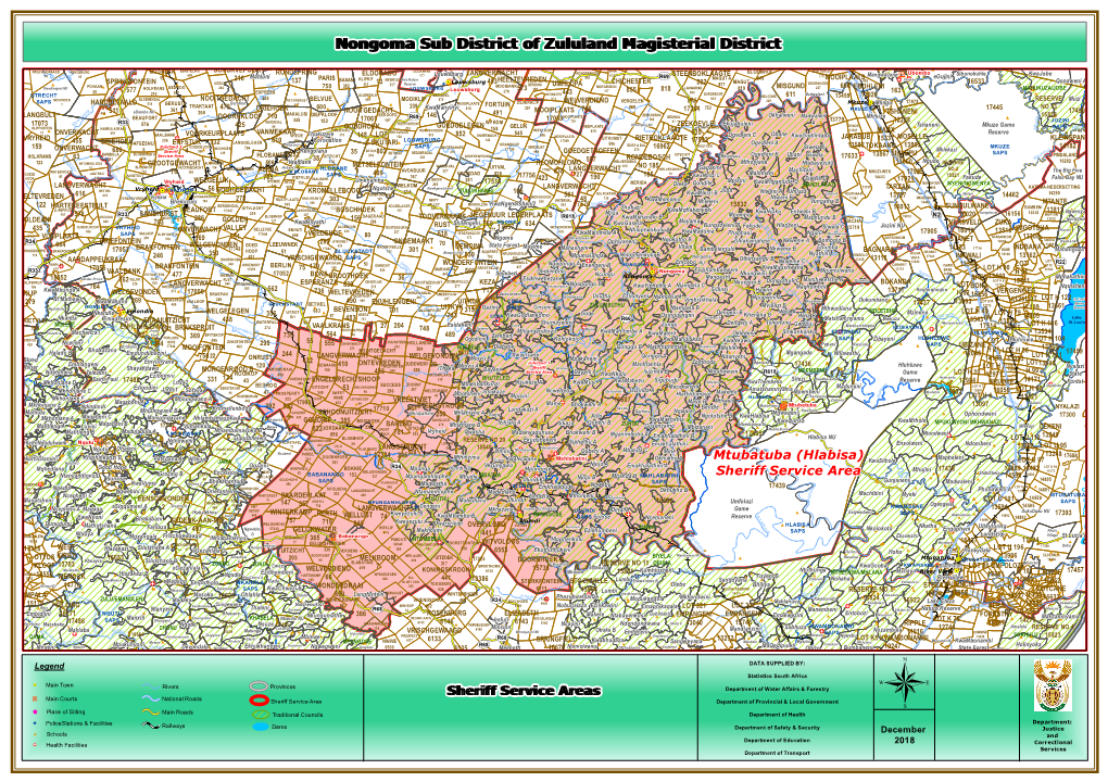 Nongoma Sub District of Zululand Magisterial District Nongoma Sub