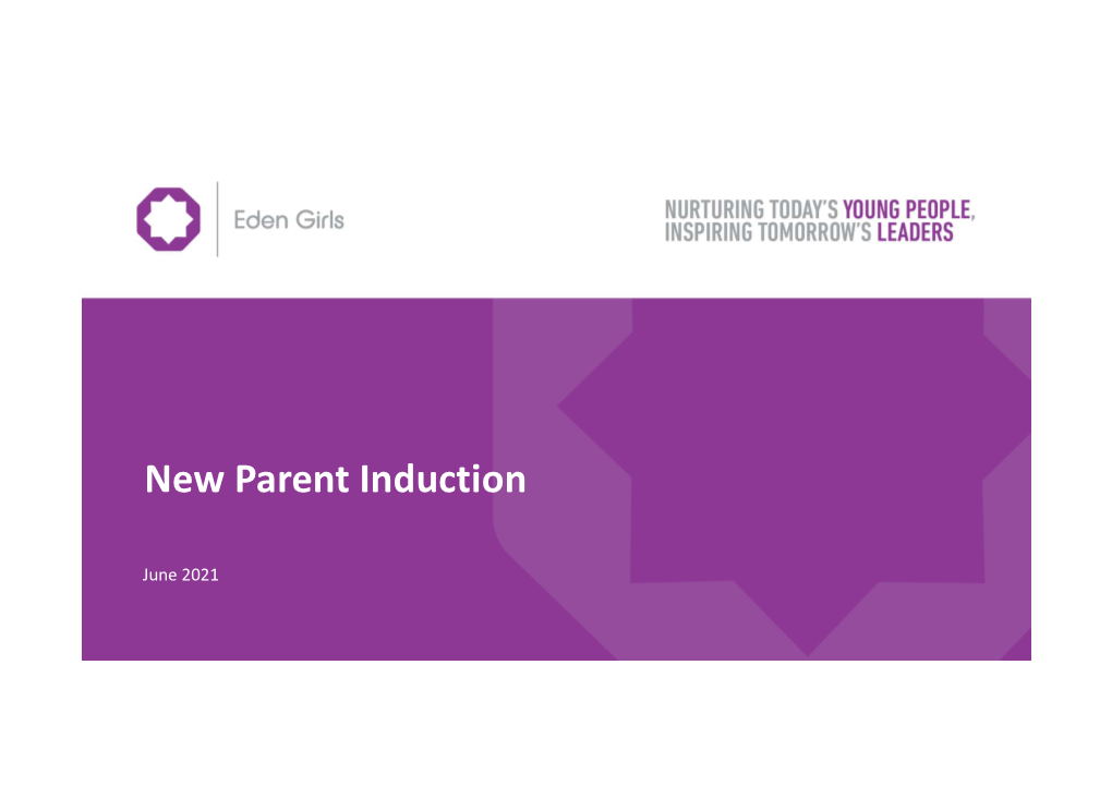 New Parent Induction