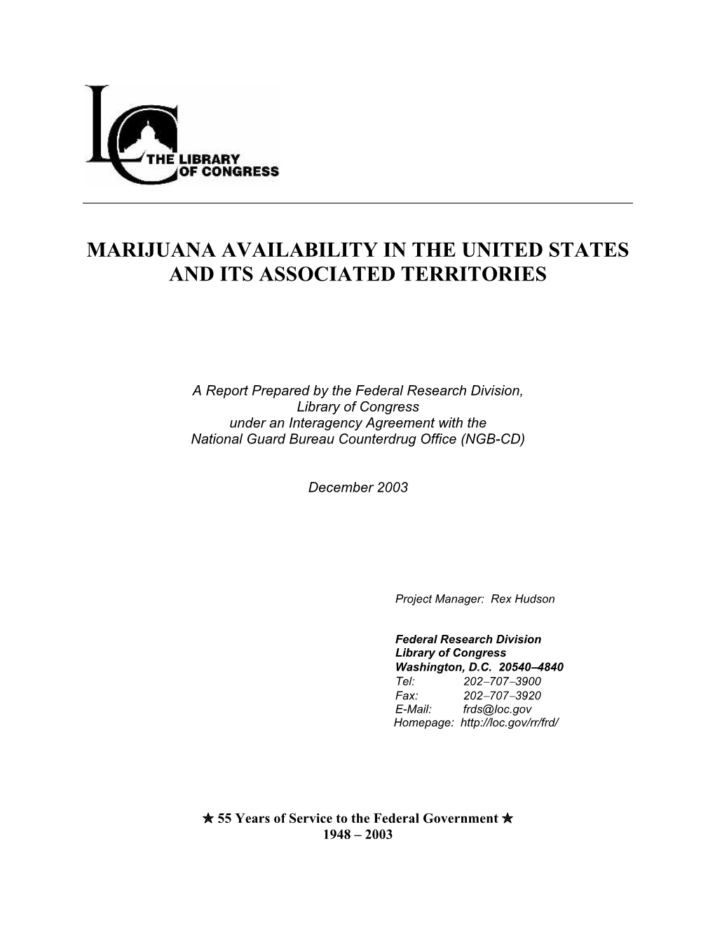 National Drug Intelligence Center, United States-Canada Border Drug