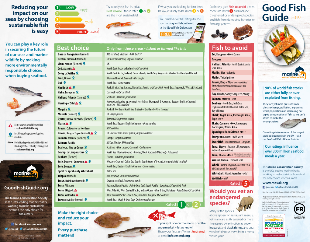 Good Fish Guide 2019