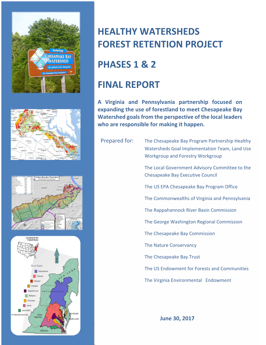 Healthy Watersheds Forest Retention Project