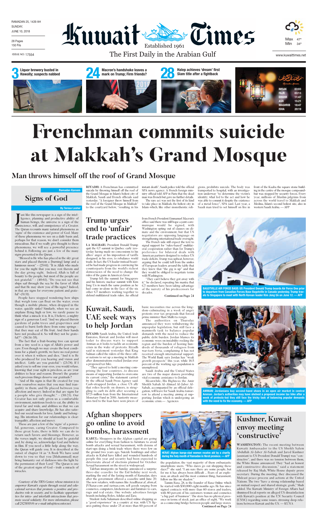 Frenchman Commits Suicide at Makkah's Grand Mosque