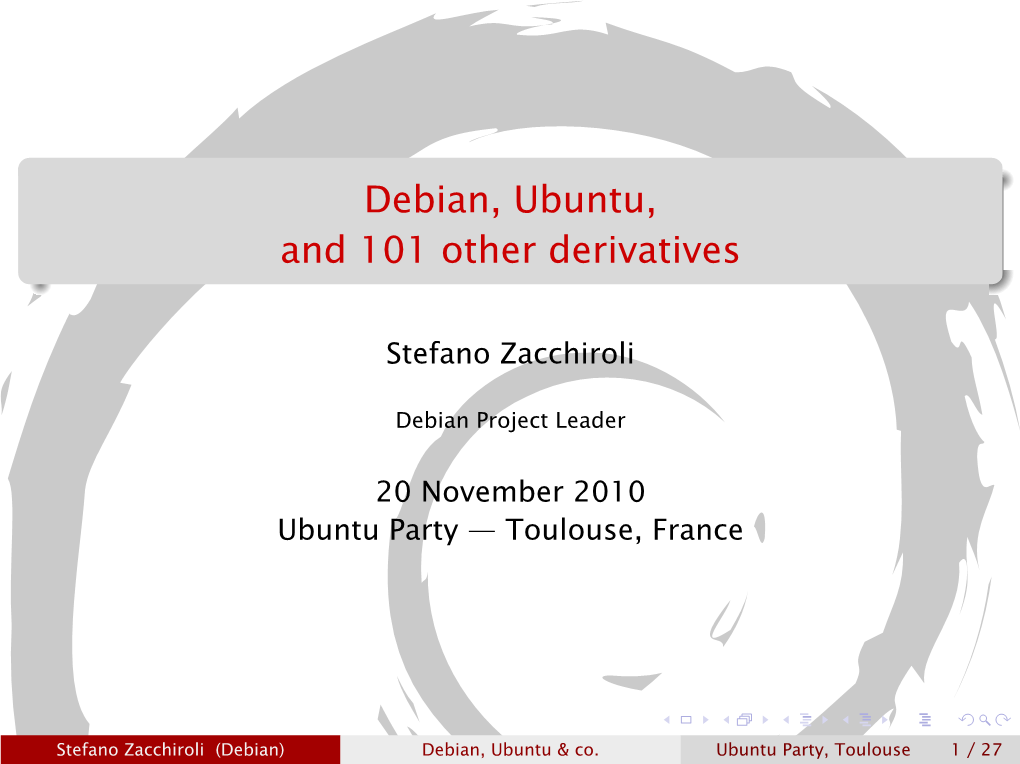 Debian, Ubuntu, and 101 Other Derivatives