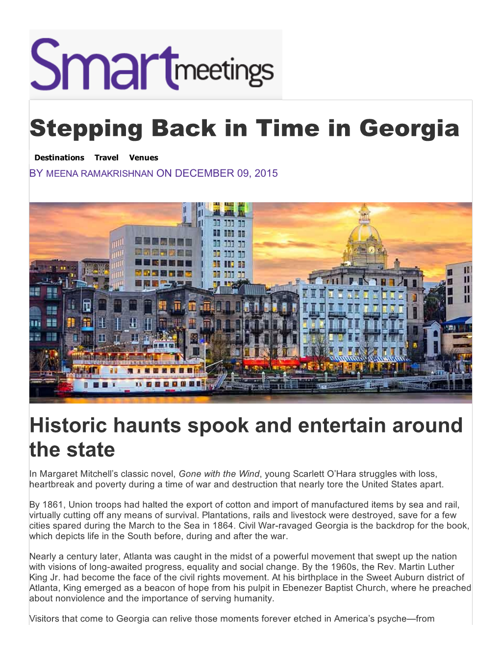 Stepping Back in Time in Georgia