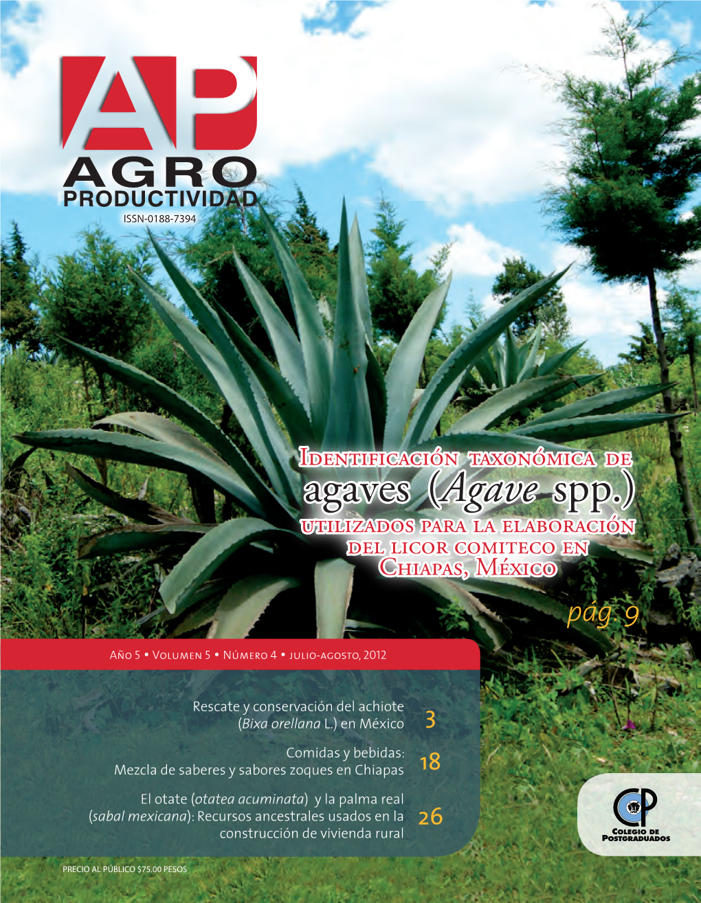 Agave Spp.) Utilizados Para La Elaboración Del Licor Comiteco En Chiapas, México Pág