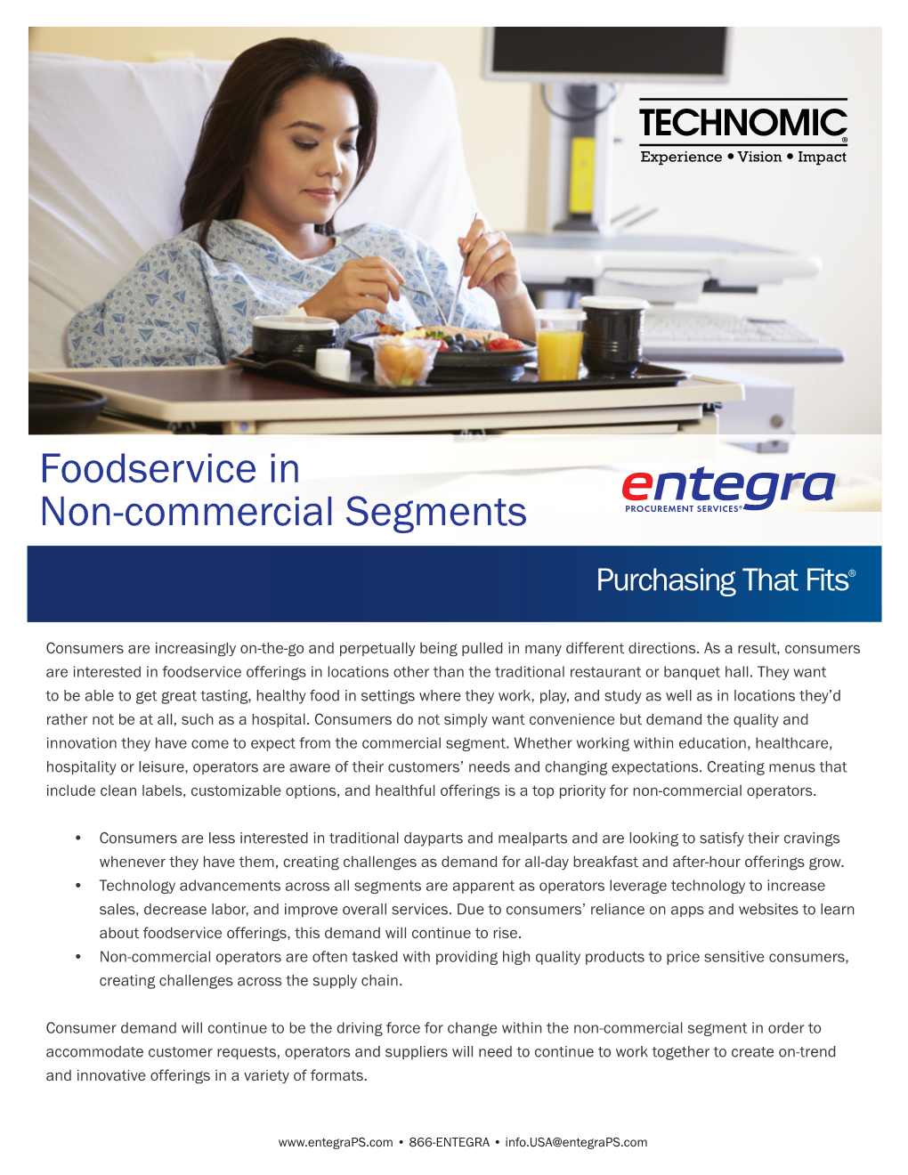 Foodservice in Non-Commercial Segments