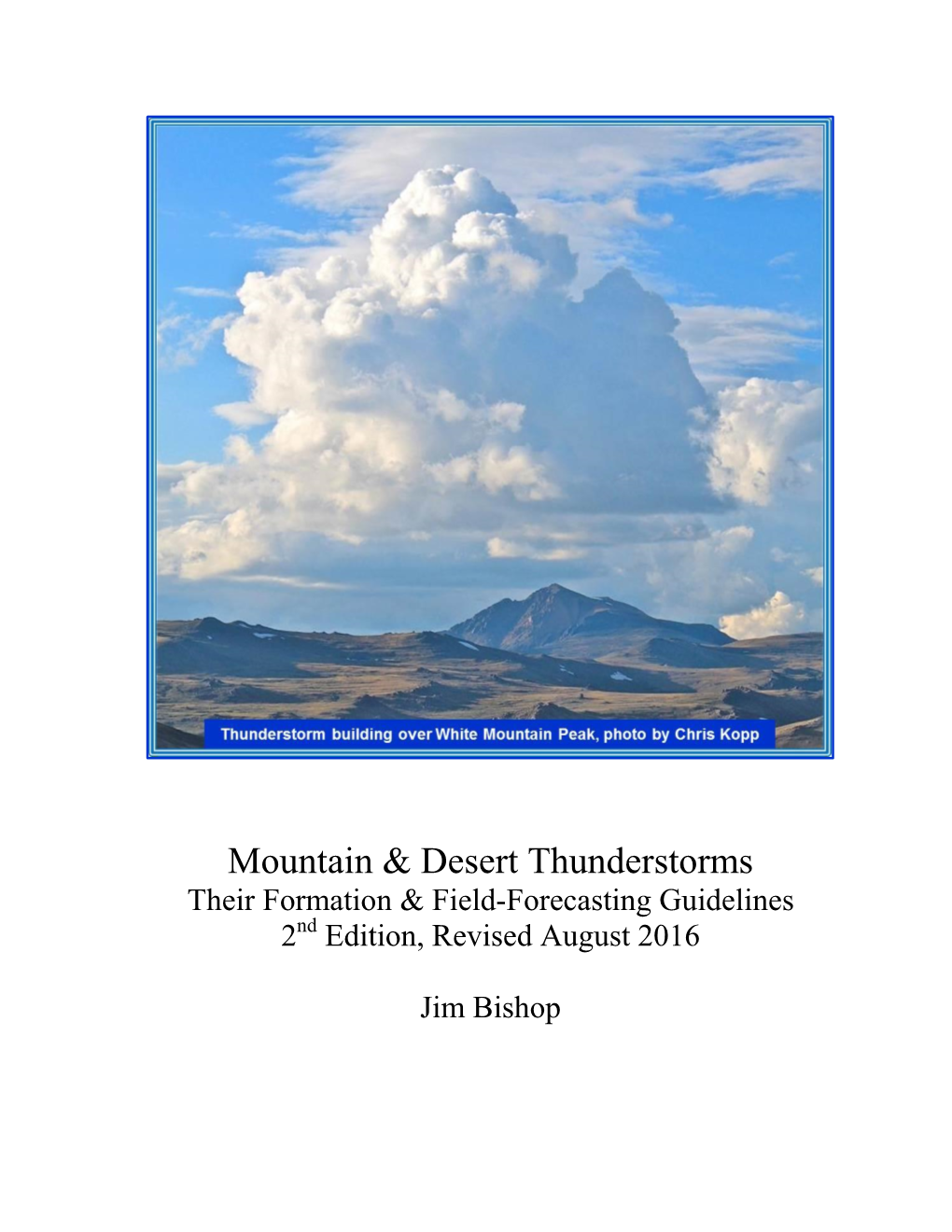 Mountain & Desert Thunderstorms