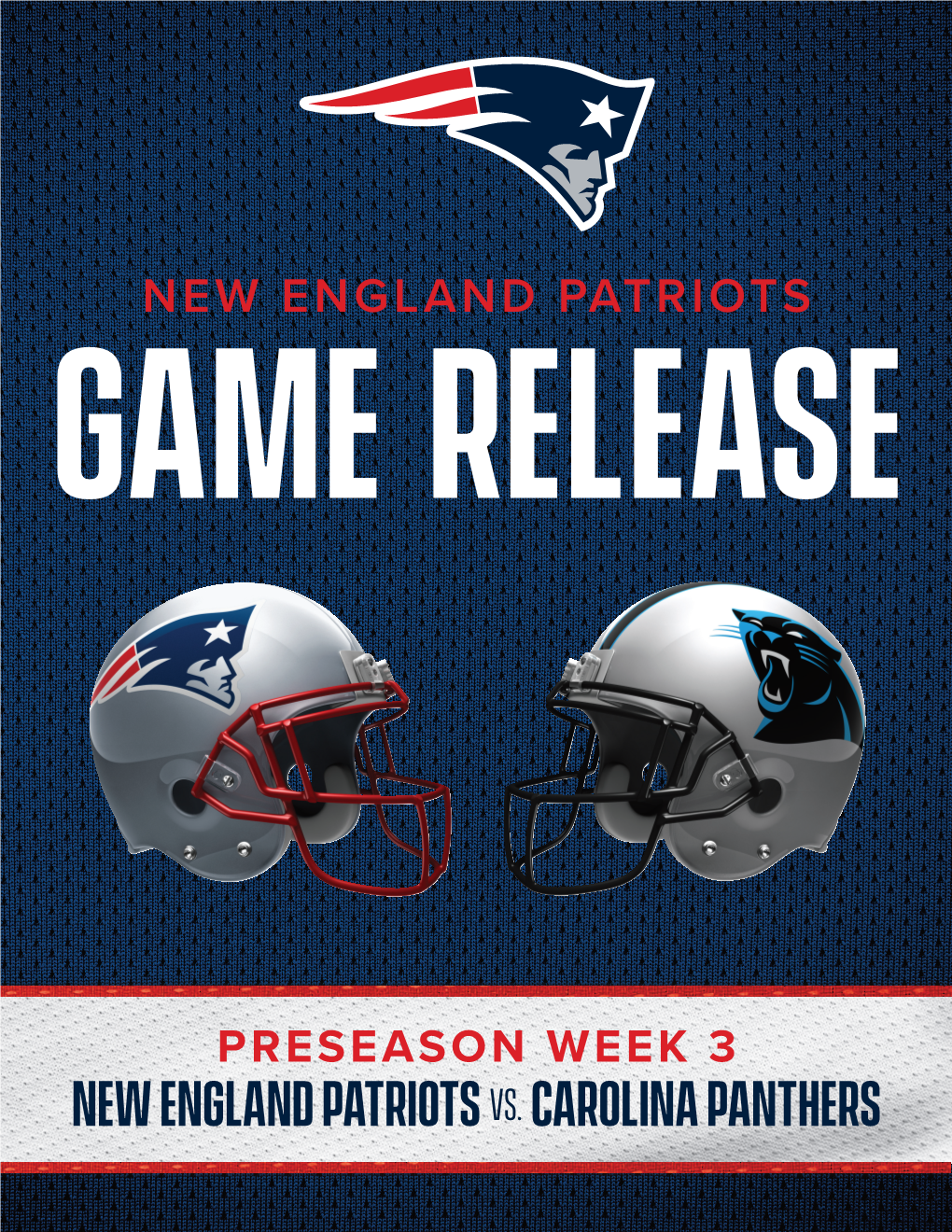 Carolina Panthers Preseason Week 3 New England Patriots Vs