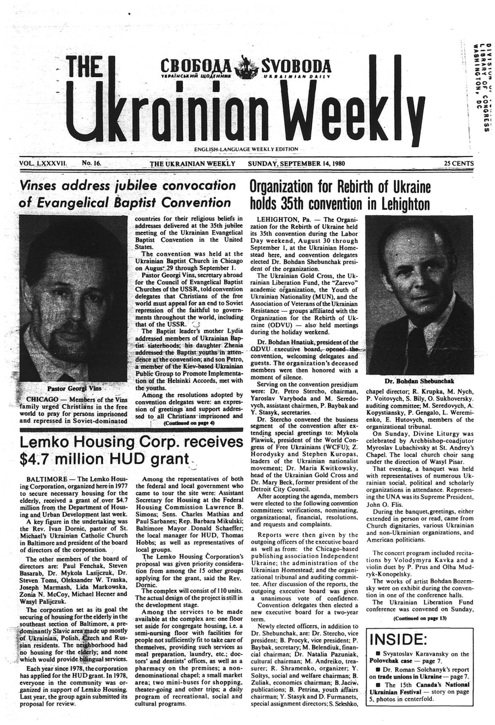 The Ukrainian Weekly 1980, No.38