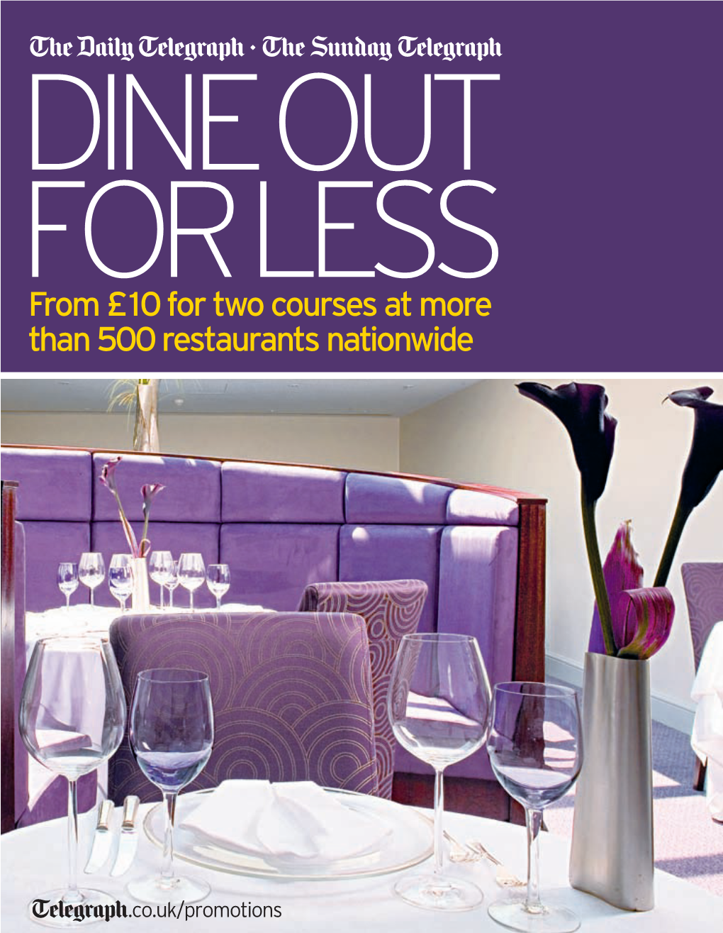 From £10 for Two Courses at More Than 500 Restaurants Nationwide