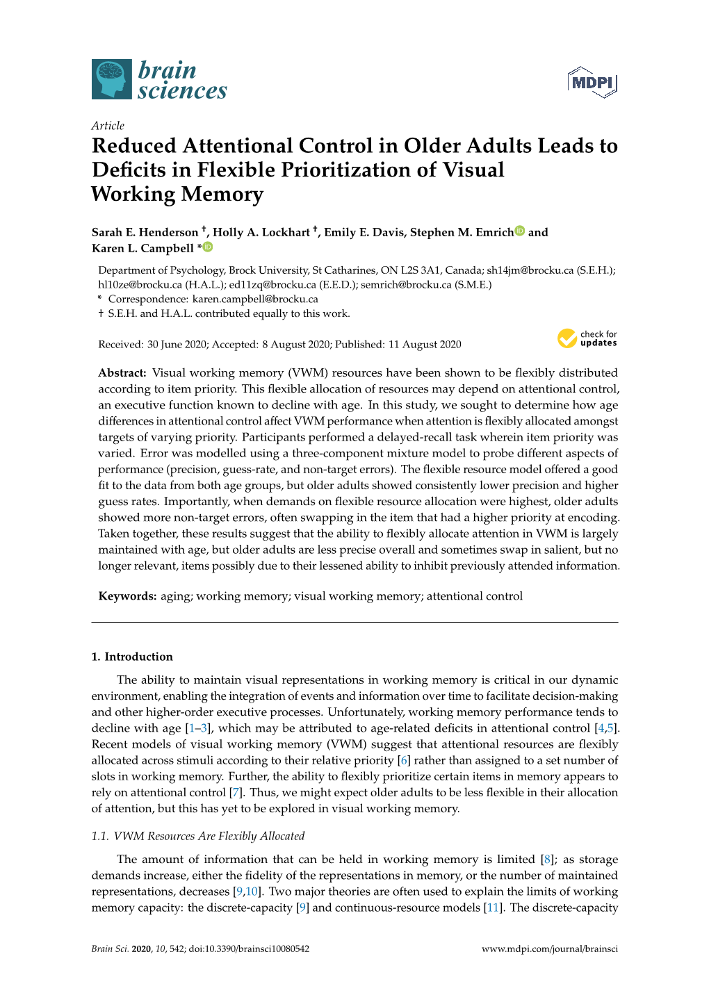 Reduced Attentional Control in Older Adults Leads to Deficits in Flexible