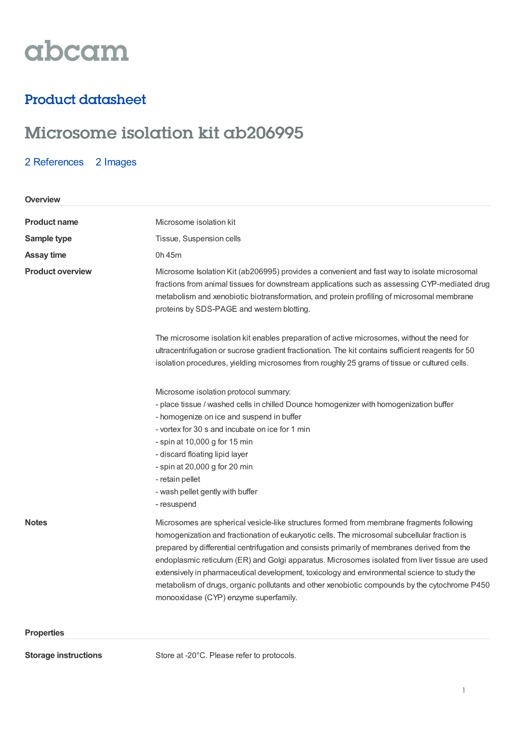 Microsome Isolation Kit Ab206995