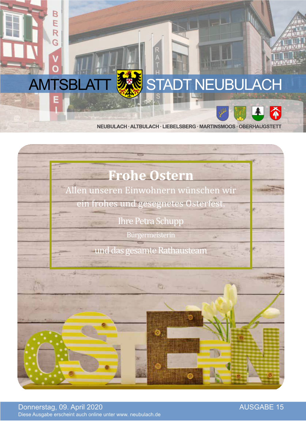 Amtsblatt Vom 09.04.2020