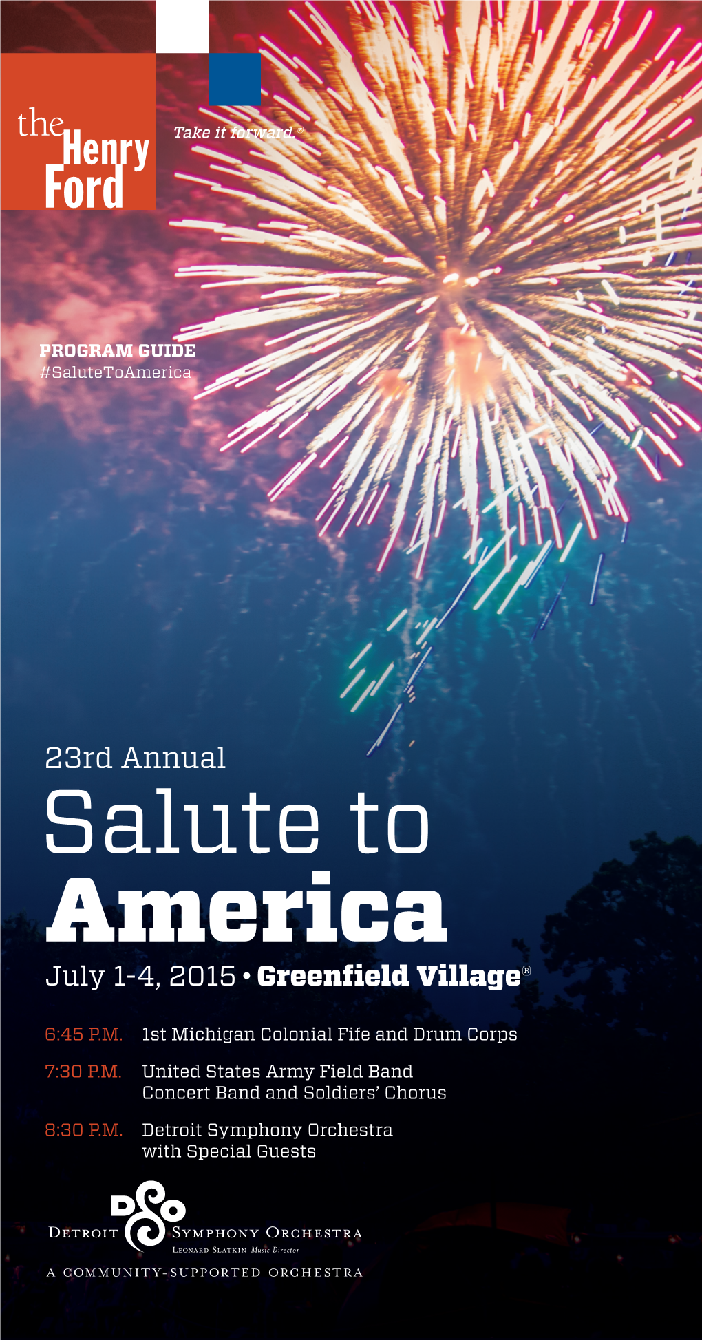 Salute to America July 1-4, 2015  Greenﬁ Eld Village®