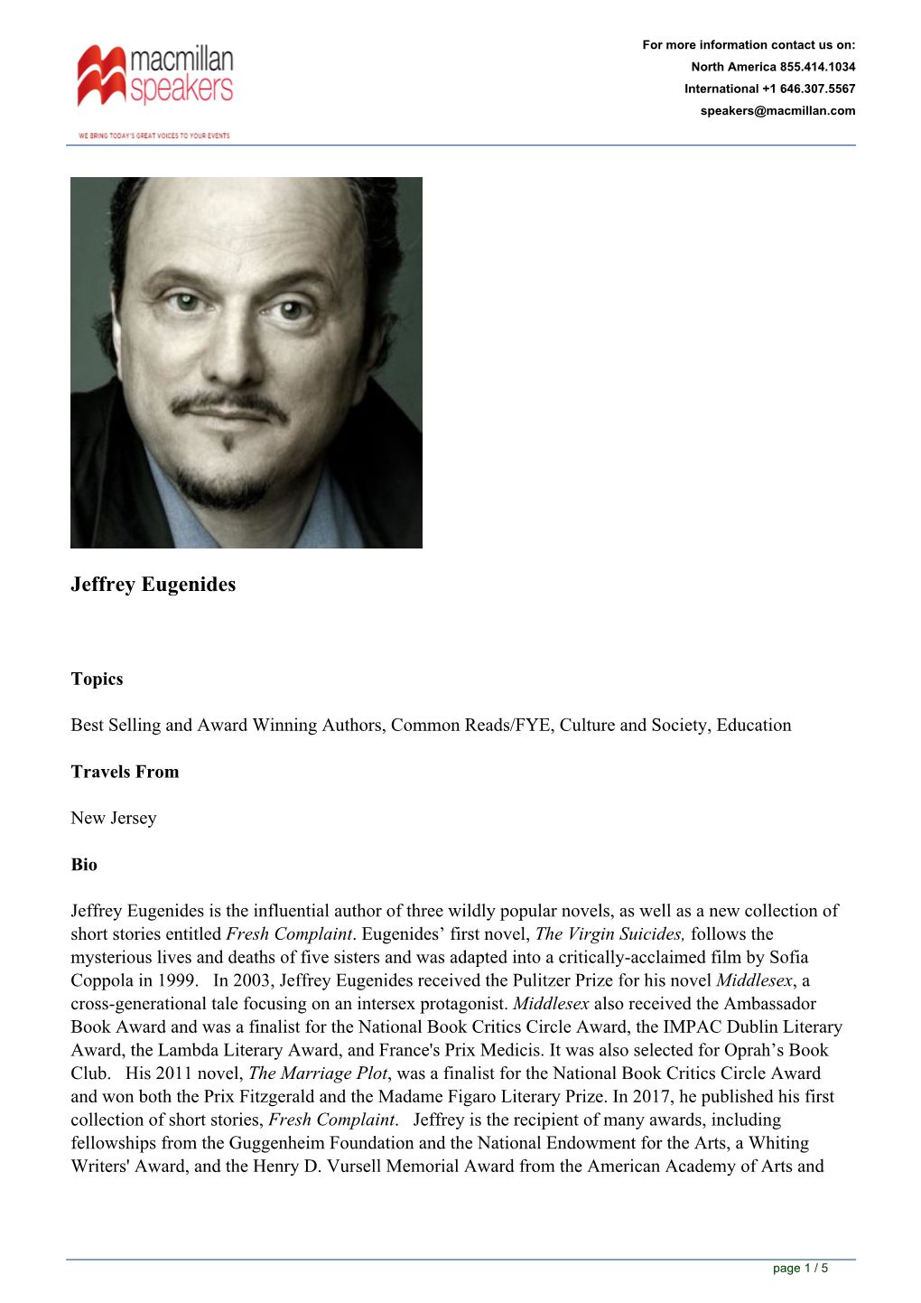 Jeffrey Eugenides