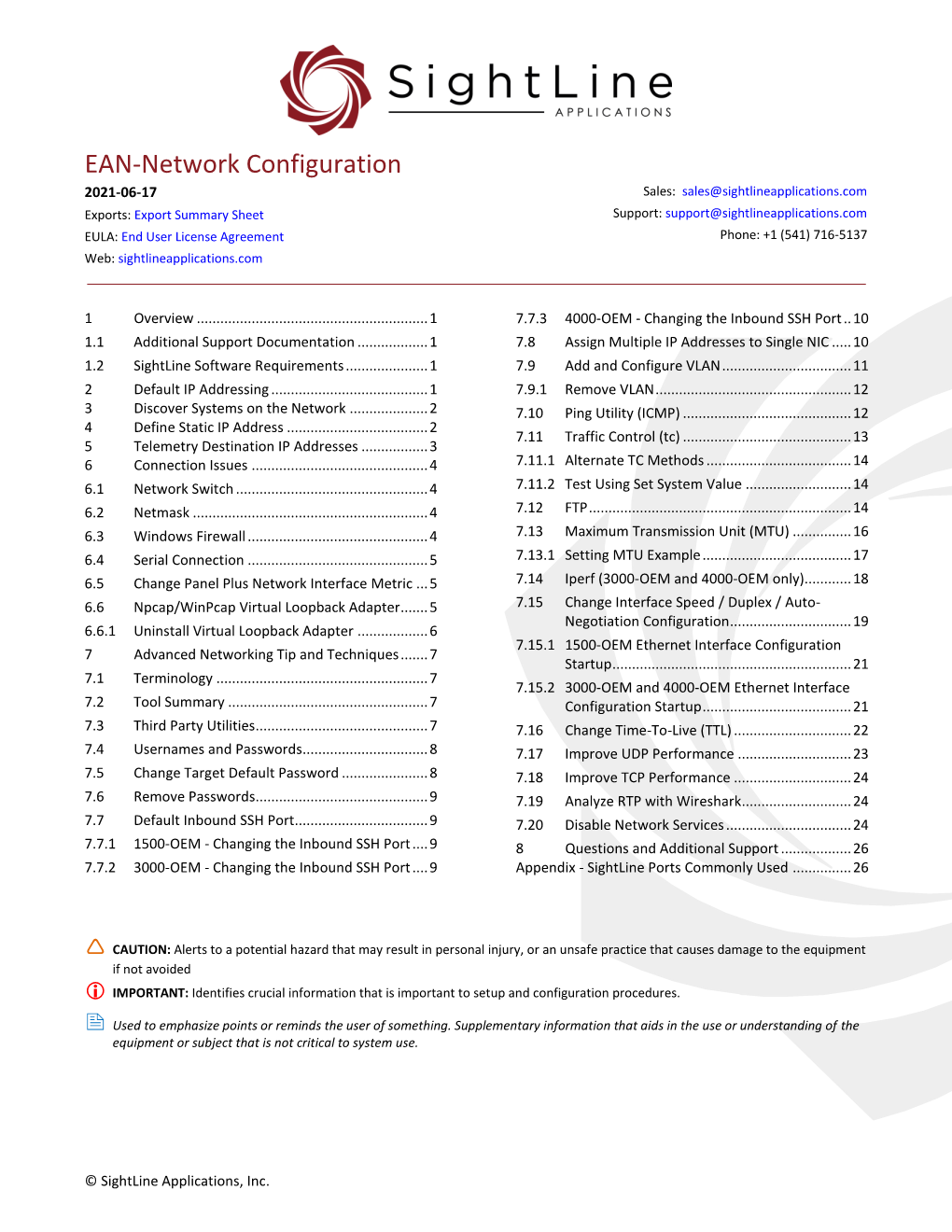 EAN-Network Configuration