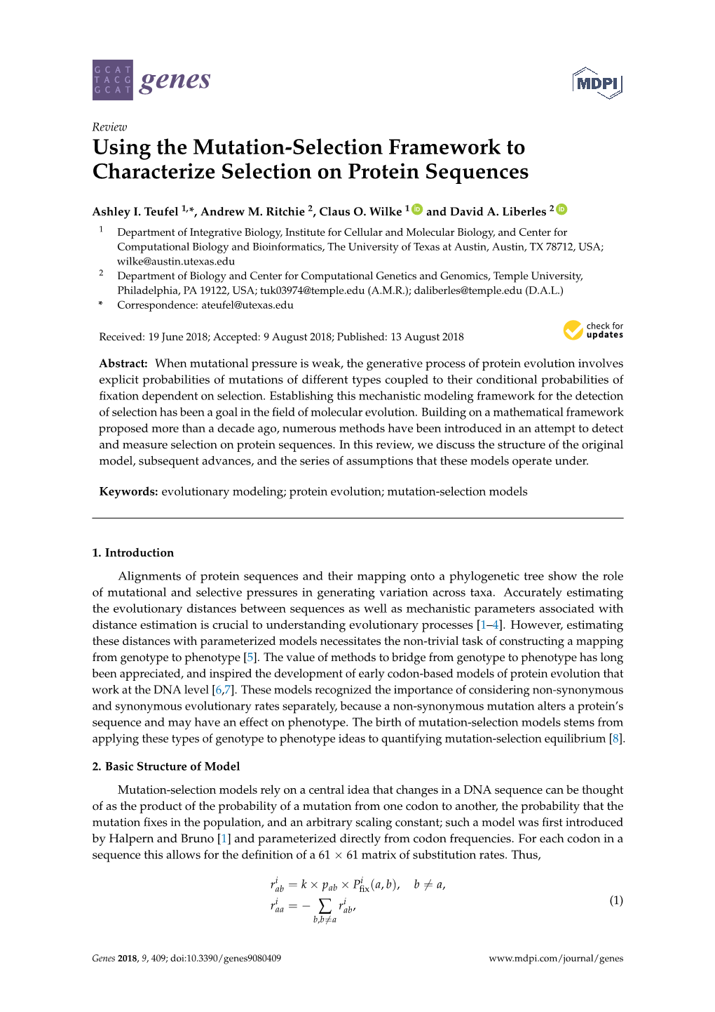 Using the Mutation-Selection Framework to Characterize Selection on Protein Sequences