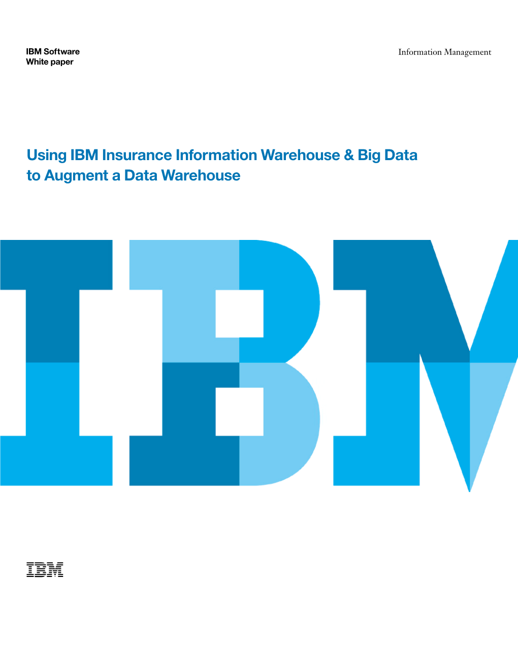 Using IBM Insurance Information Warehouse & Big Data to Augment