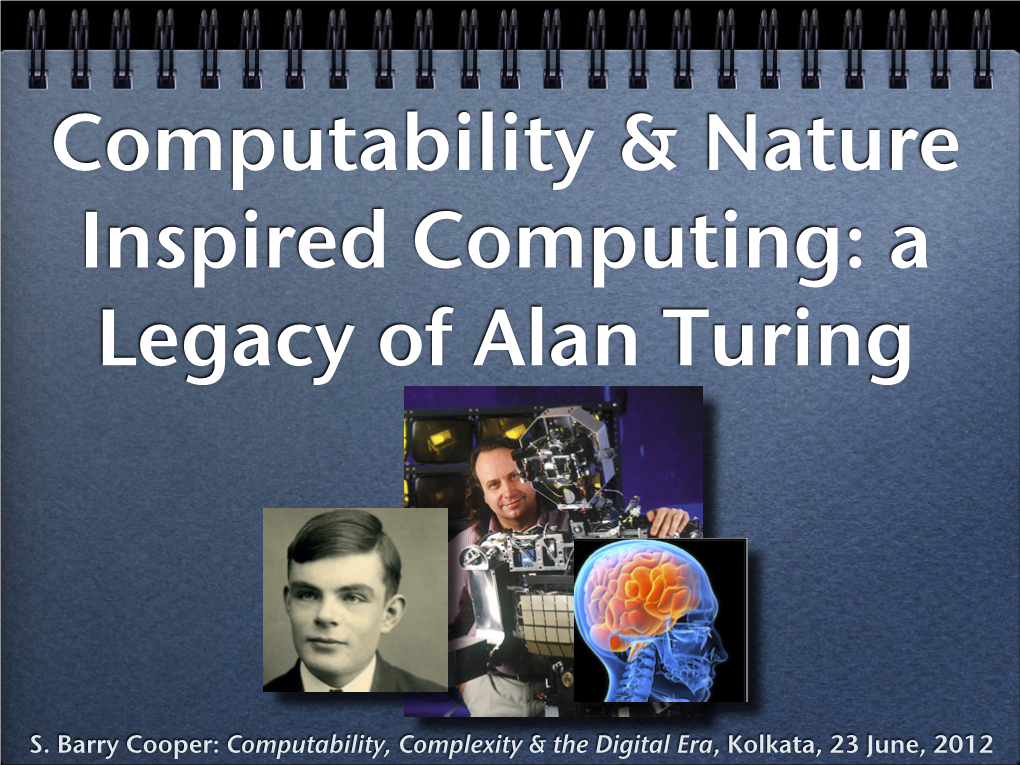 Computability and Nature Inspired Computing