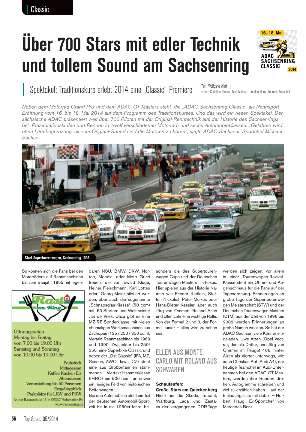 Über 700 Stars Mit Edler Technik Und Tollem Sound Am Sachsenring