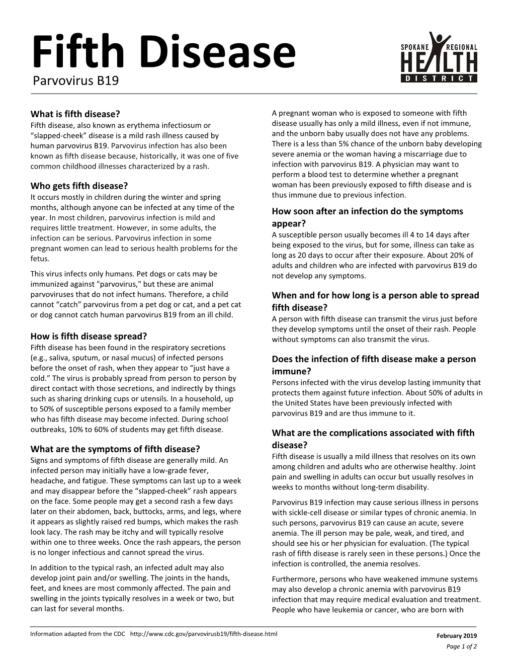 Fifth Disease Parvovirus B19