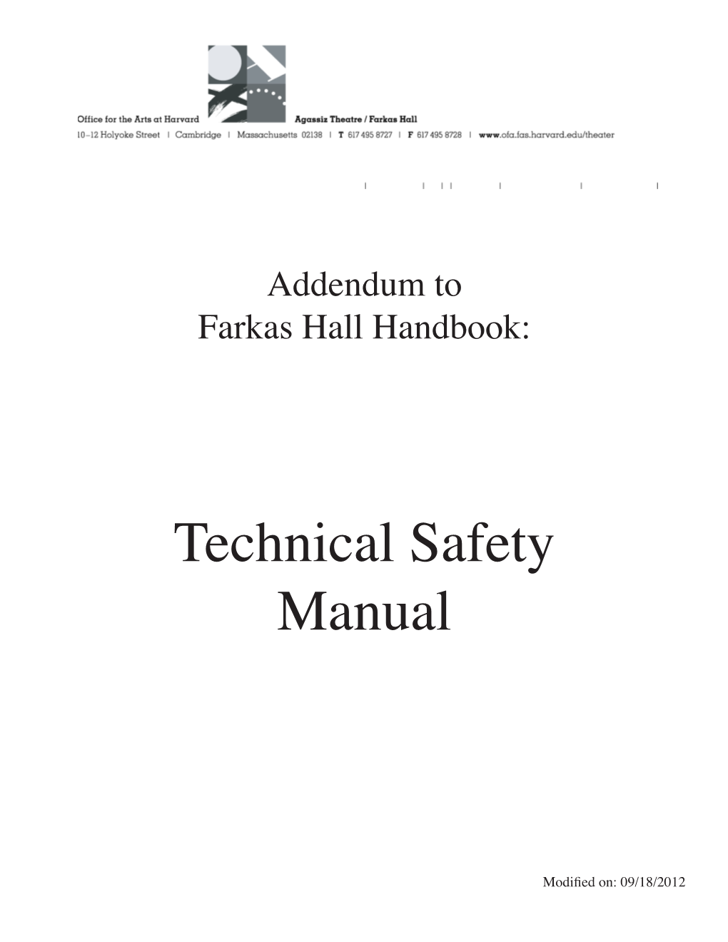 Technical Safety Manual