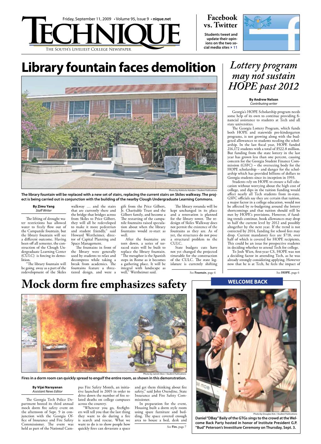 Library Fountain Faces Demolition Lottery Program May Not Sustain HOPE Past 2012 by Andrew Nelson Contributing Writer