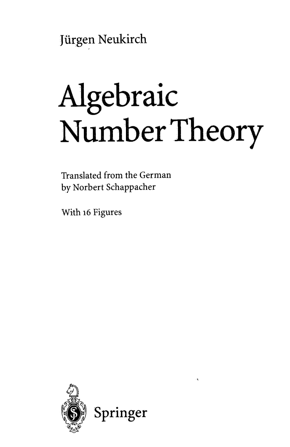 Algebraic Number Theory