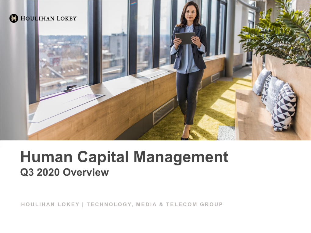 Human Capital Management | Q3 2020 Overview