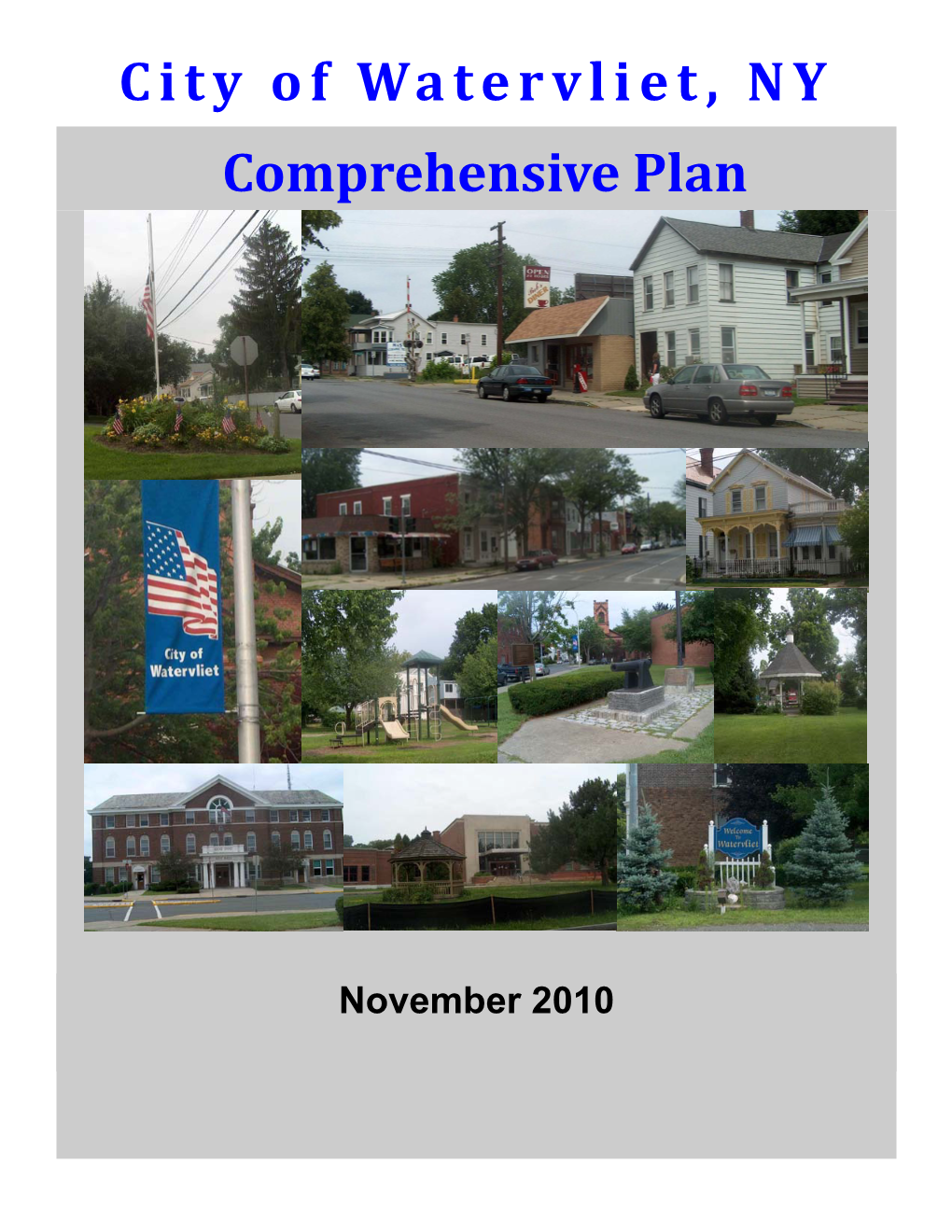 City of Watervliet, NY Comprehensive Plan