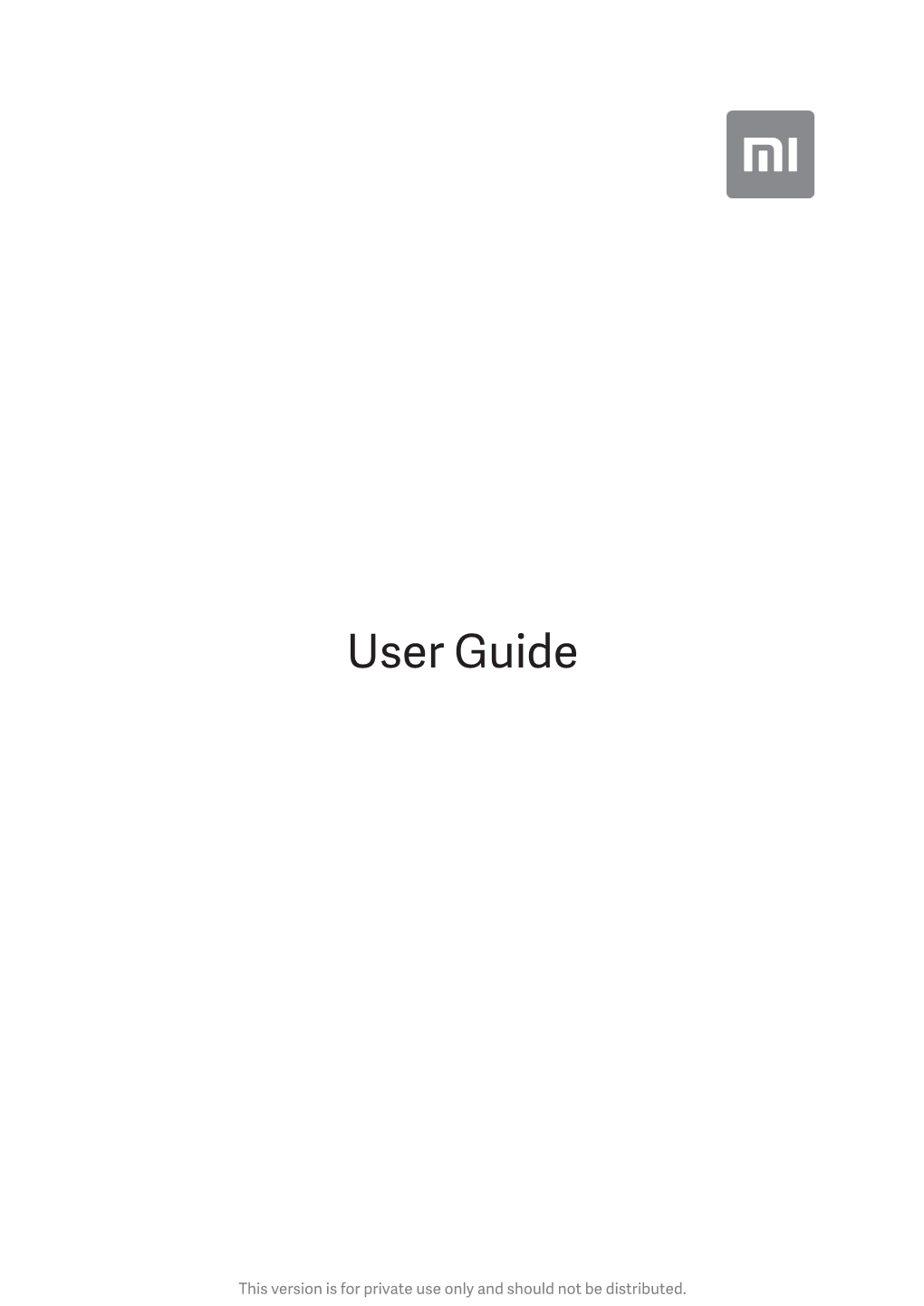 MI Phone User Guide