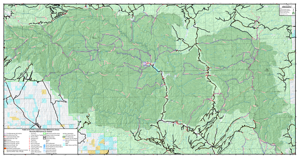 Trails in the Aldo Leopold & Gila Wilderness Areas Recently Maintained & Cleared